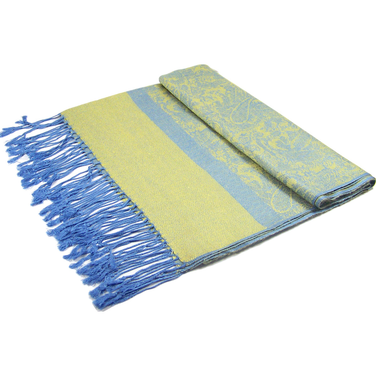 Jacquard Lime Blue