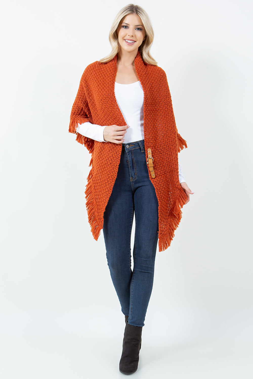 Triangle Buckle Shawl