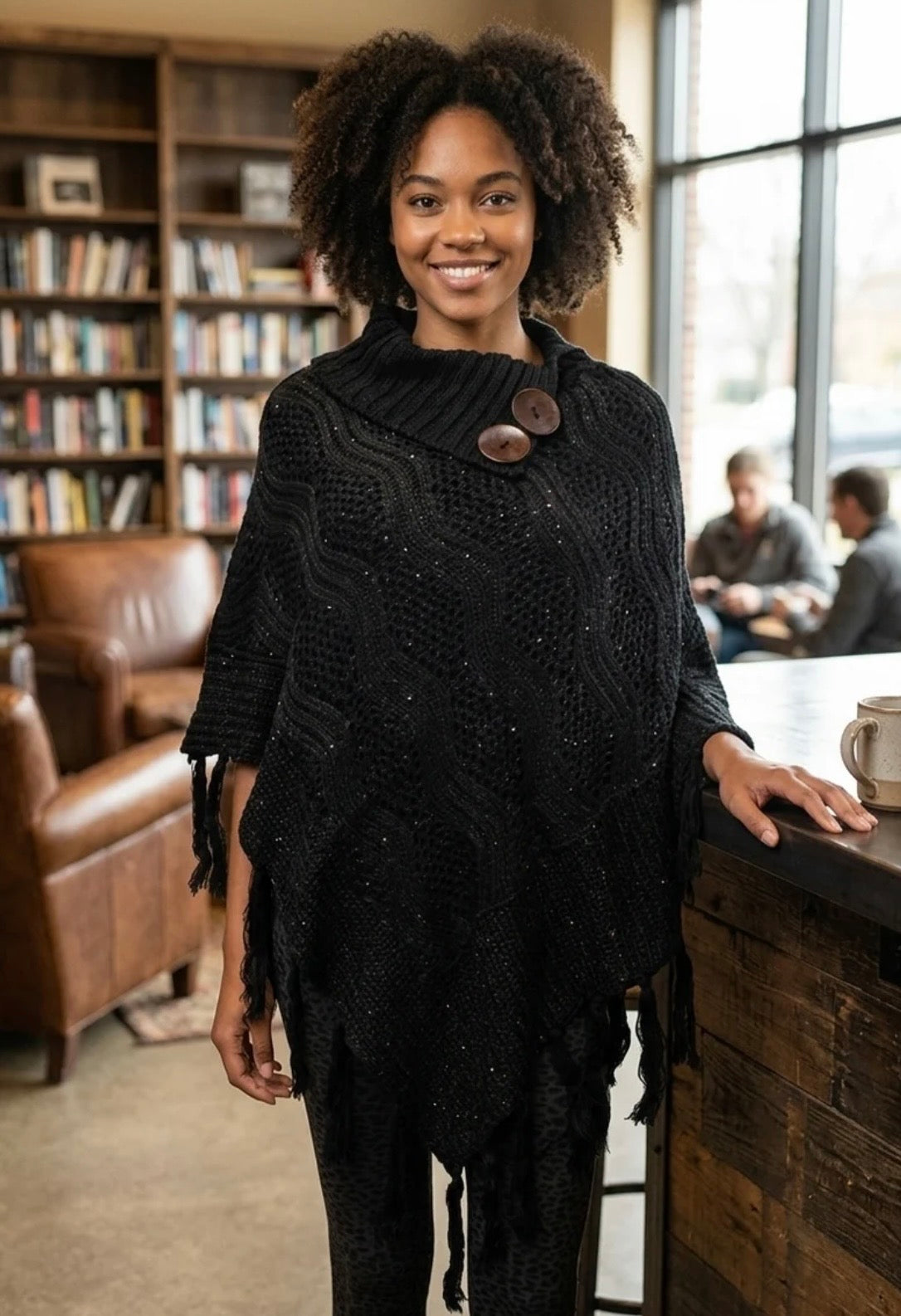 Eloise Knit Poncho