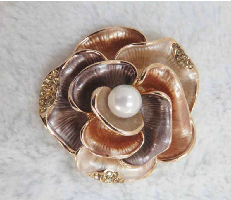 Flower Iris Brooch