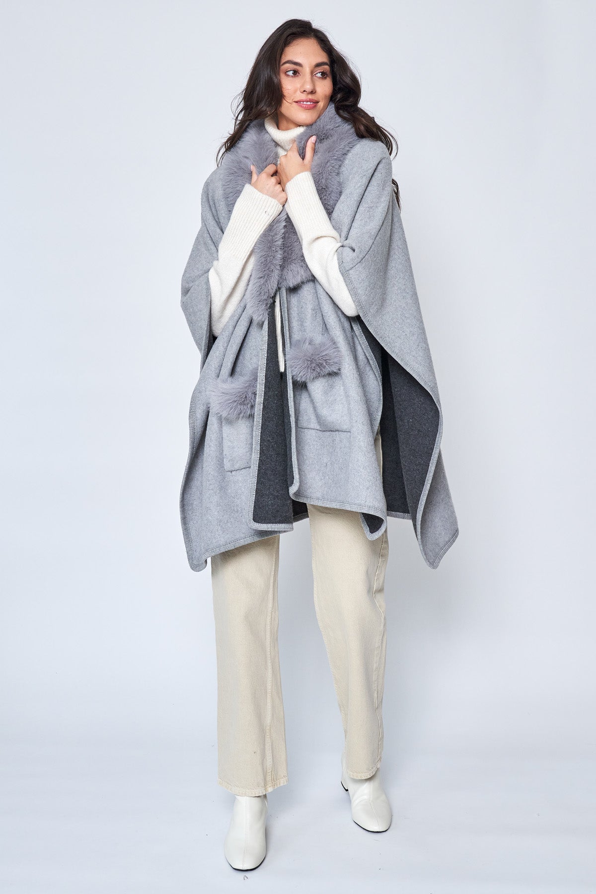 Faux Collar kimono