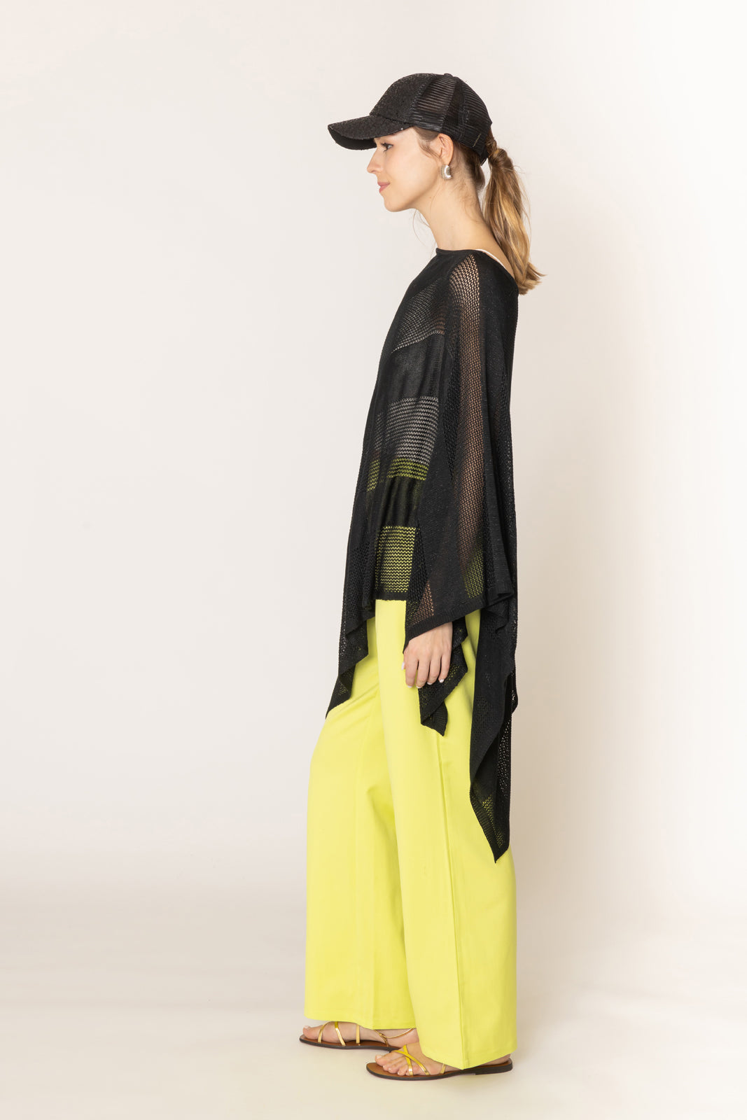 Lurex Mesh Poncho