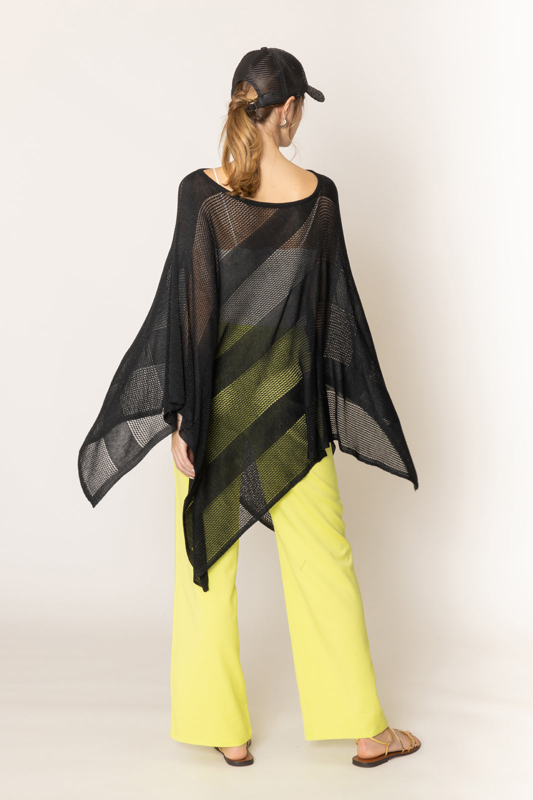 Lurex Mesh Poncho