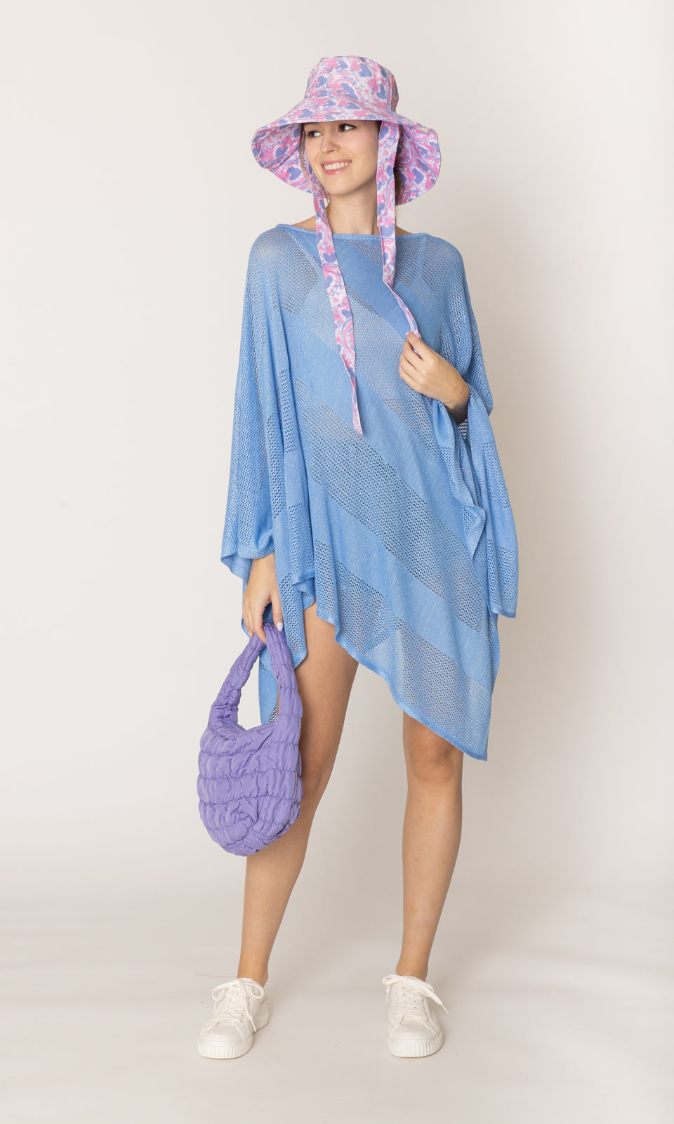 Lurex Mesh Poncho