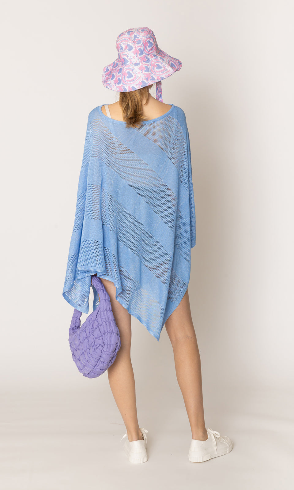 Lurex Mesh Poncho
