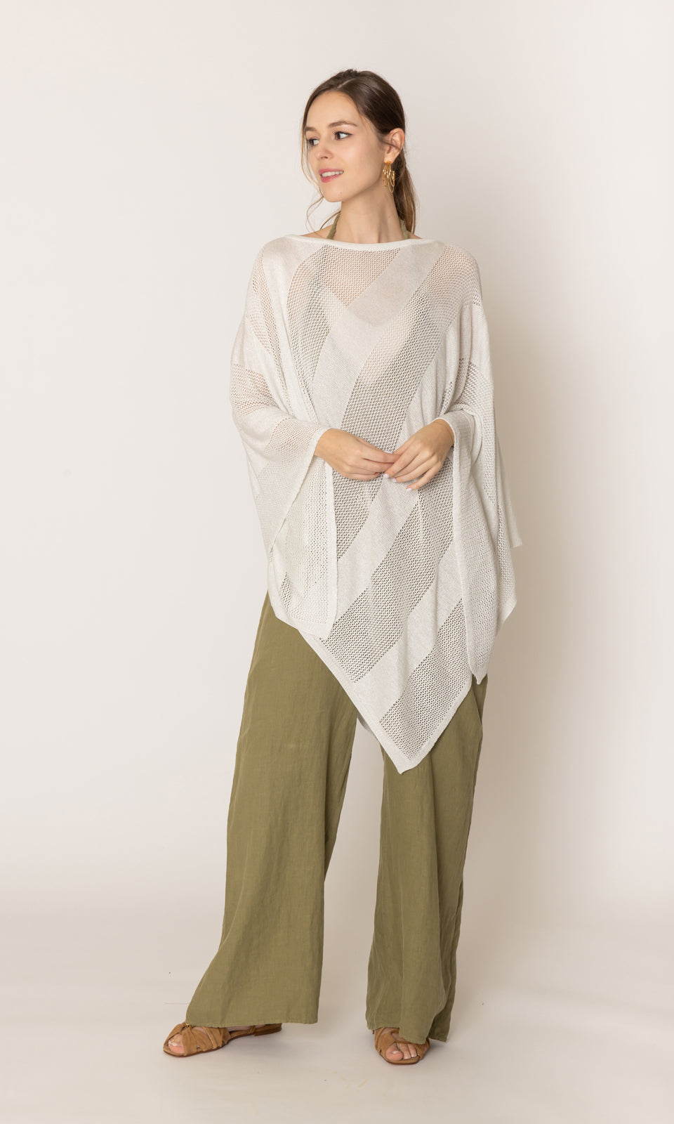 Lurex Mesh Poncho