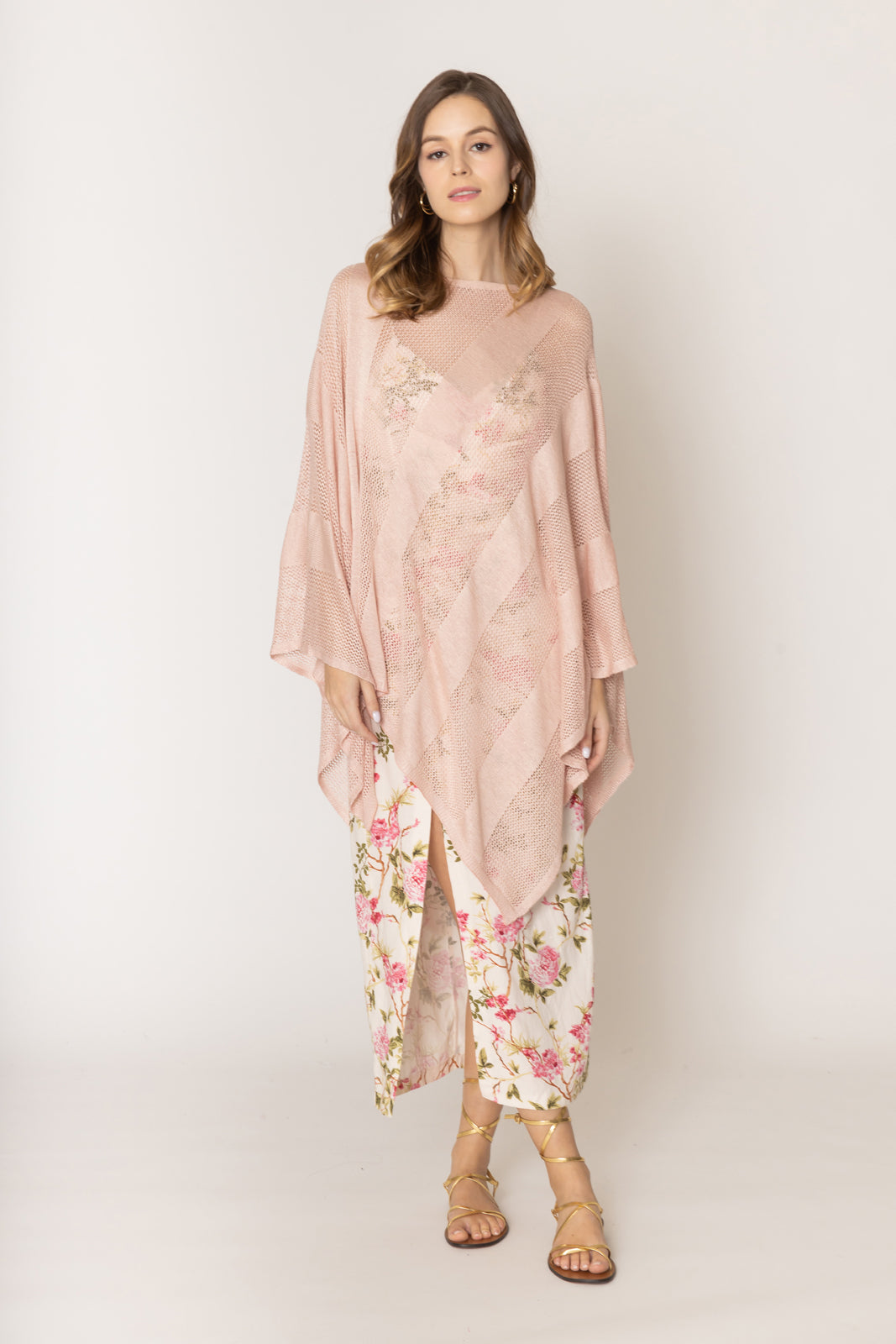 Lurex Mesh Poncho