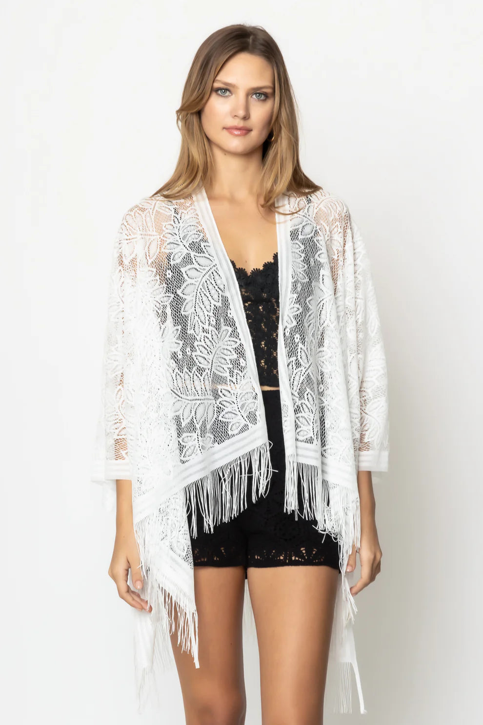 Leaf Lace Kimono
