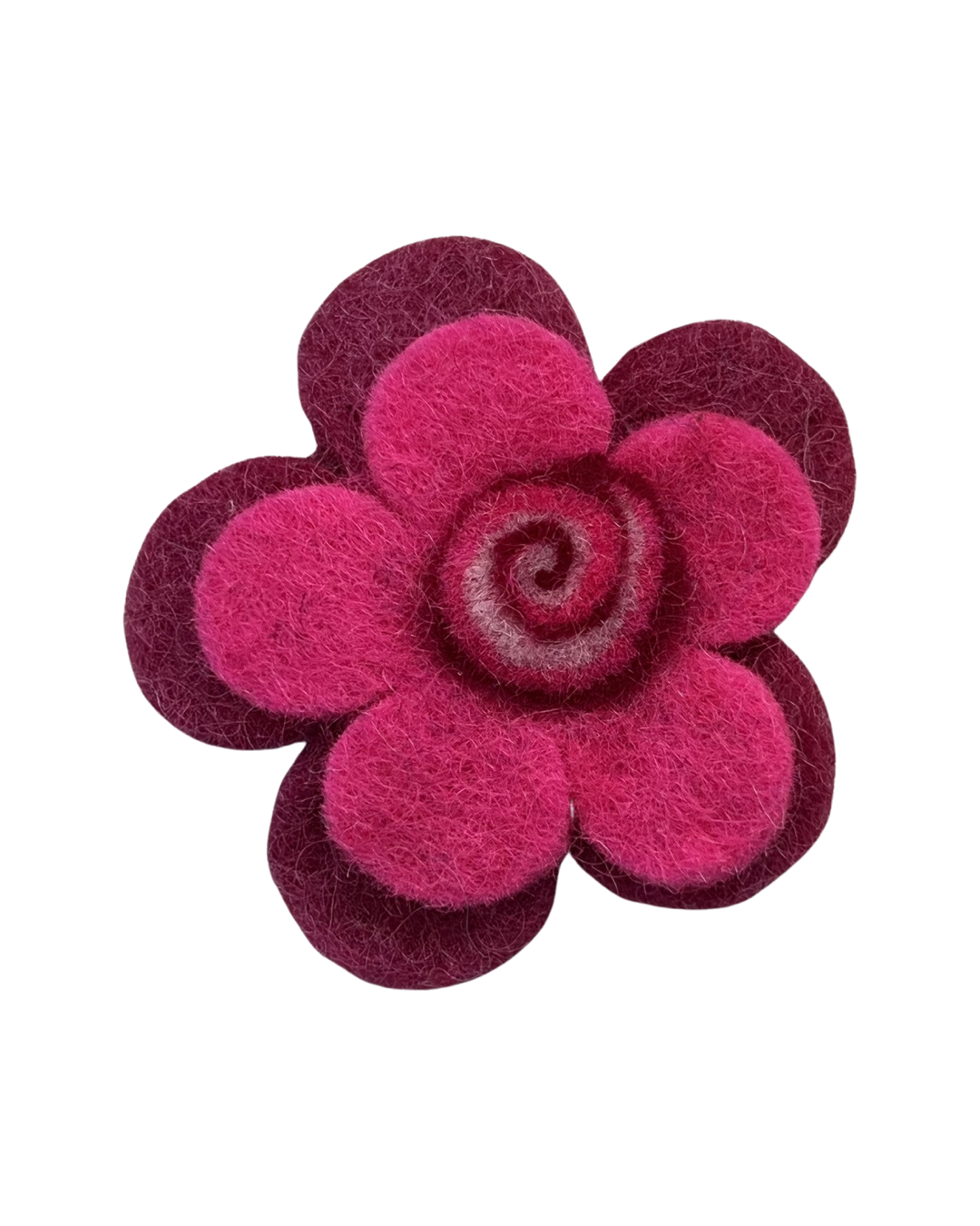 Wool Flower Pin