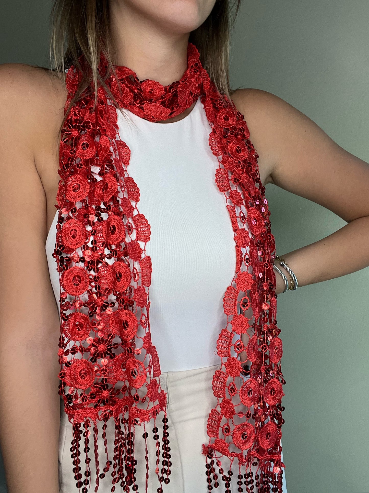 Victoria Sequin Scarf