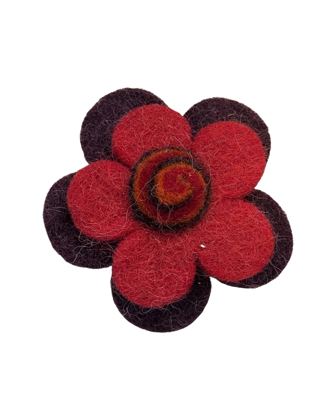 Wool Flower Pin