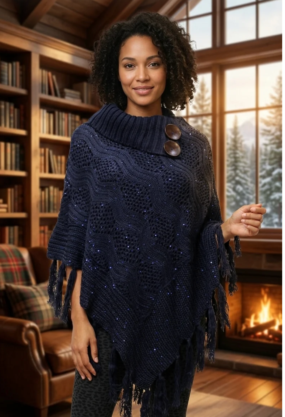 Eloise Knit Poncho