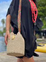 Bolso Iraca Broche Piña