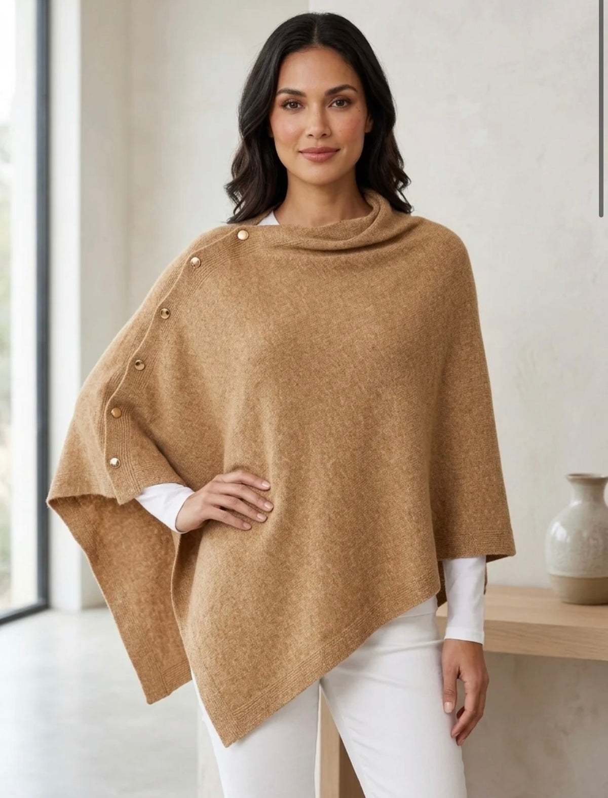 Sienna Button Shawl