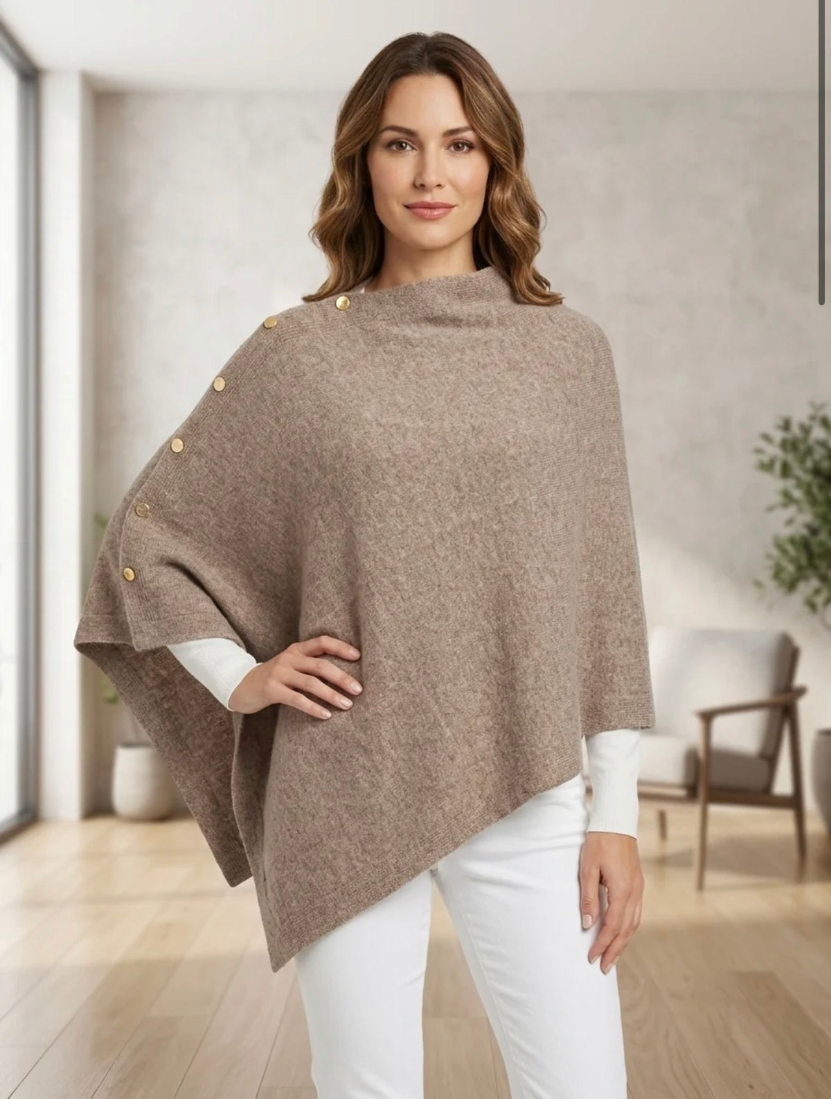 Sienna Button Shawl