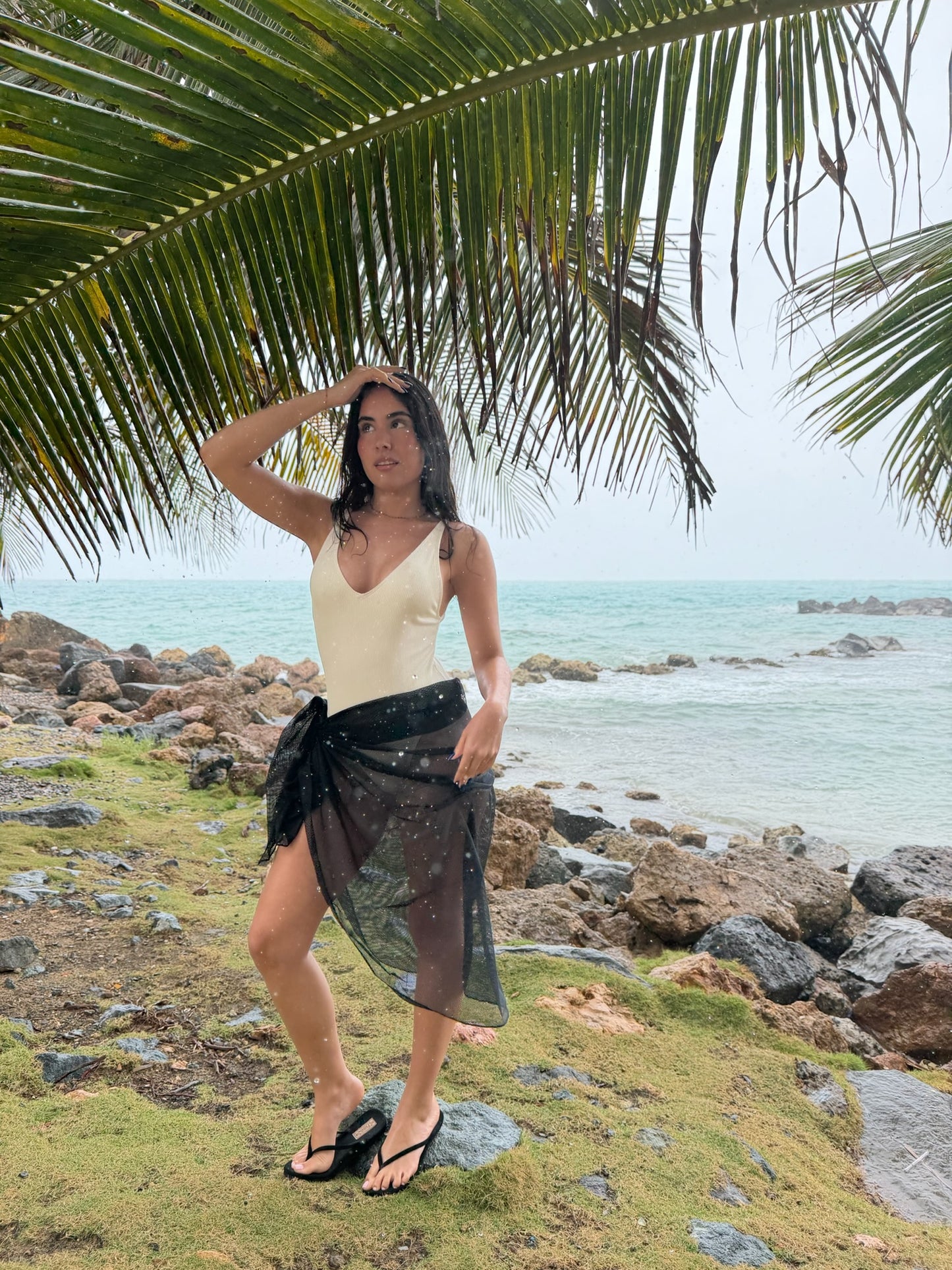 Solid Mesh Sarong