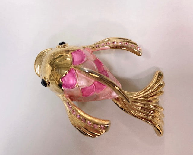 Pink Goldfish Pin