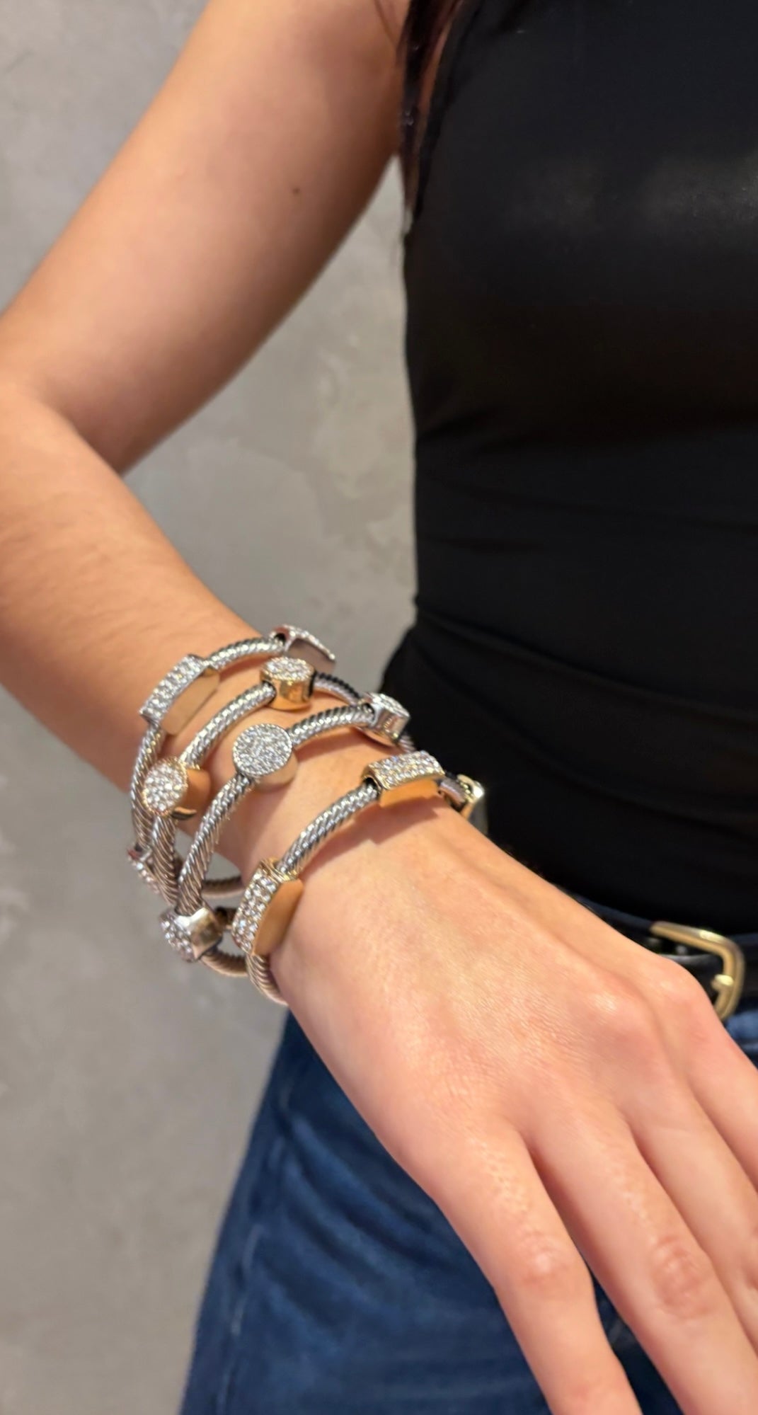 Rectangle Cable Bracelet