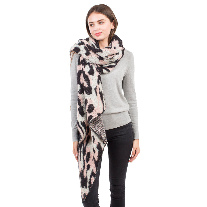 Leopard Fuzzy Scarf