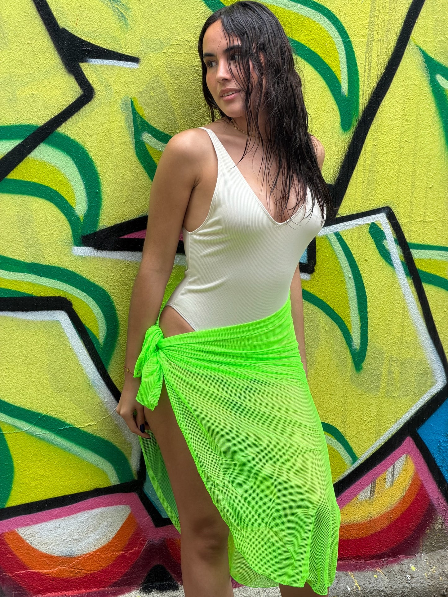 Solid Mesh Sarong