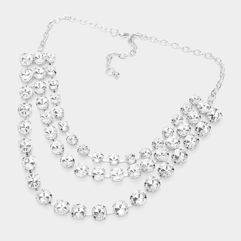 Stone Bib Necklace