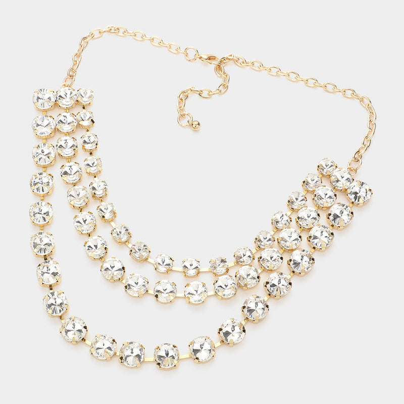 Stone Bib Necklace