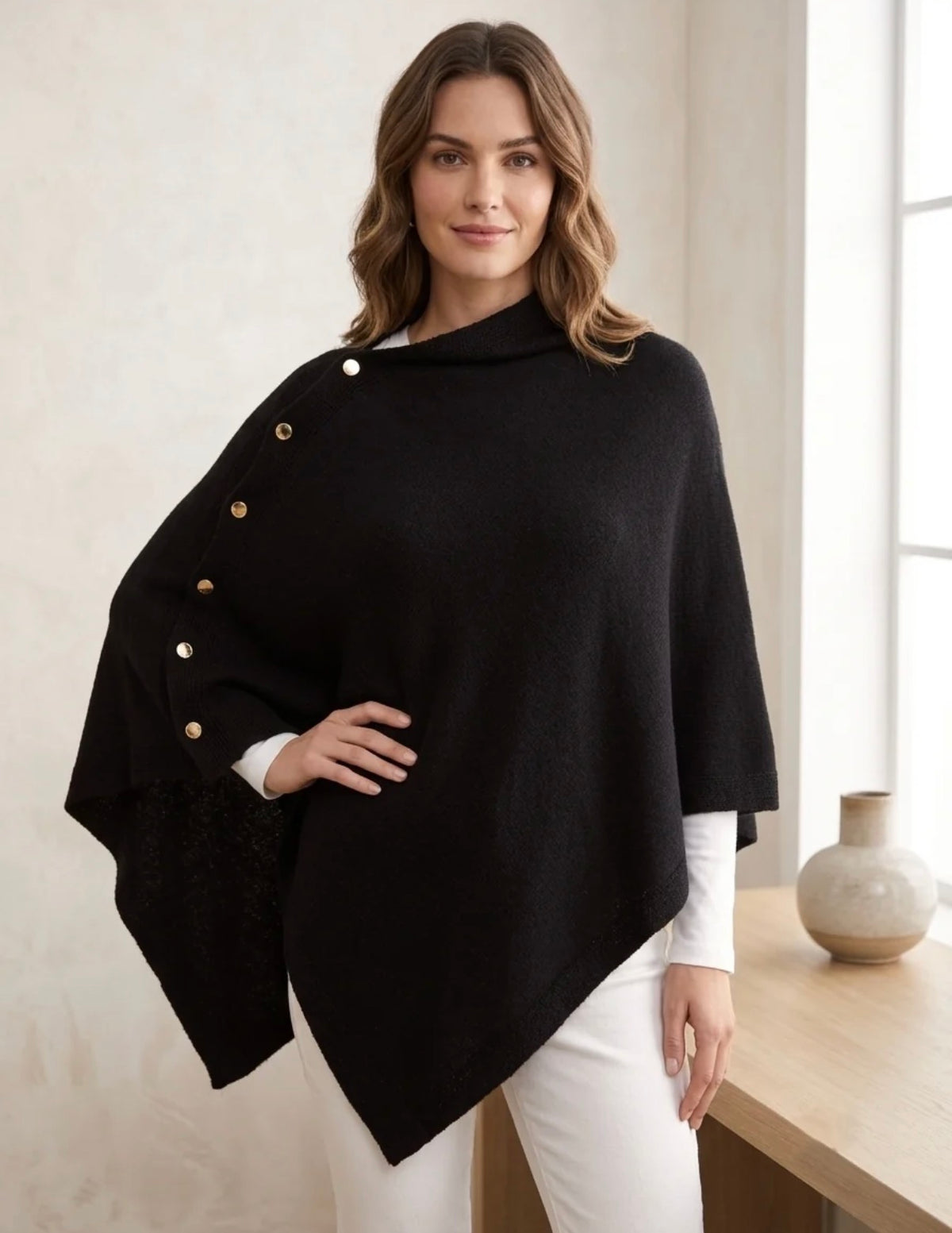 Sienna Button Shawl