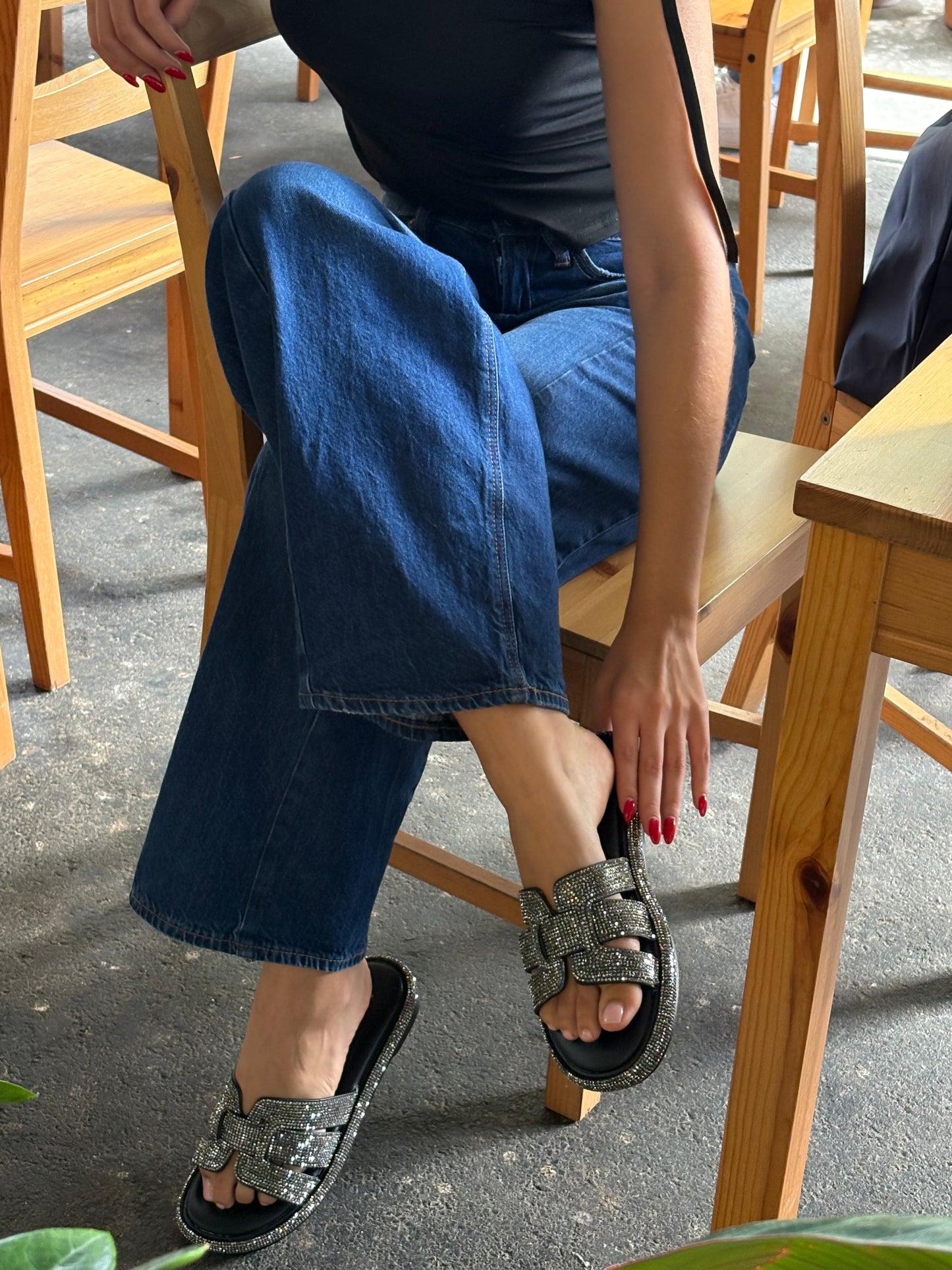 Flex Black Sandal