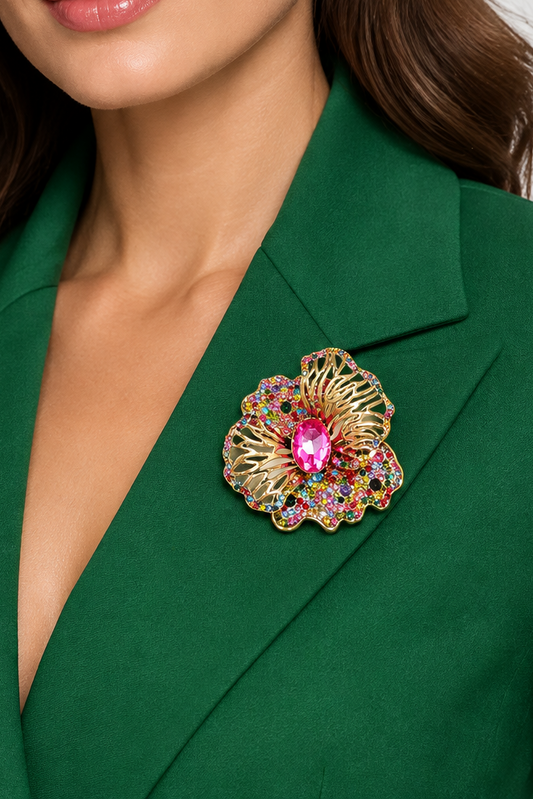 Plumeria Brooch