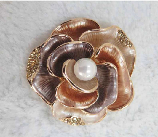 Flower Iris Brooch