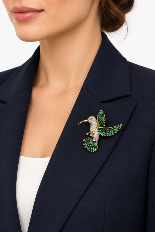Lindo Colibrí Brooch