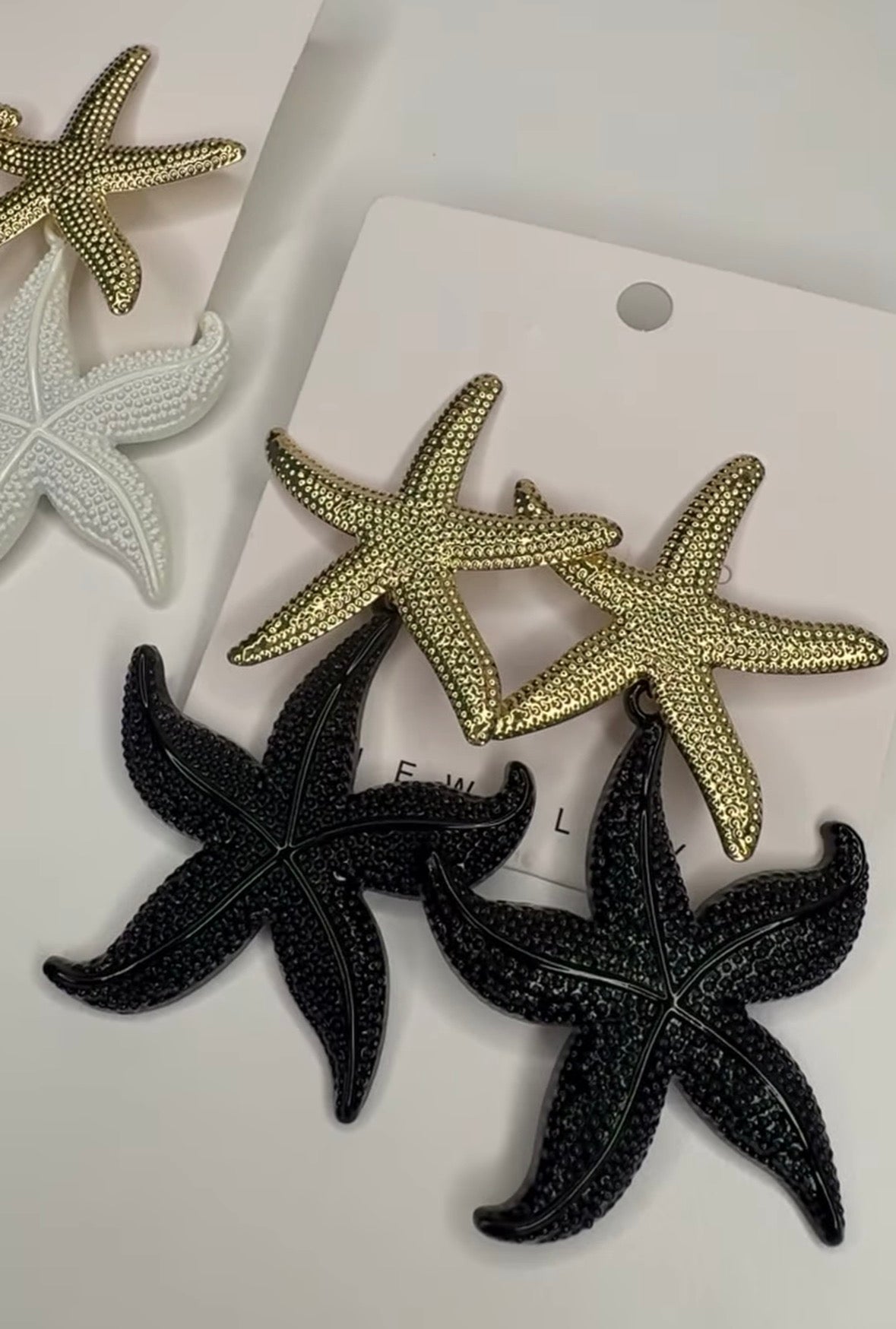 Straw Star Earrings