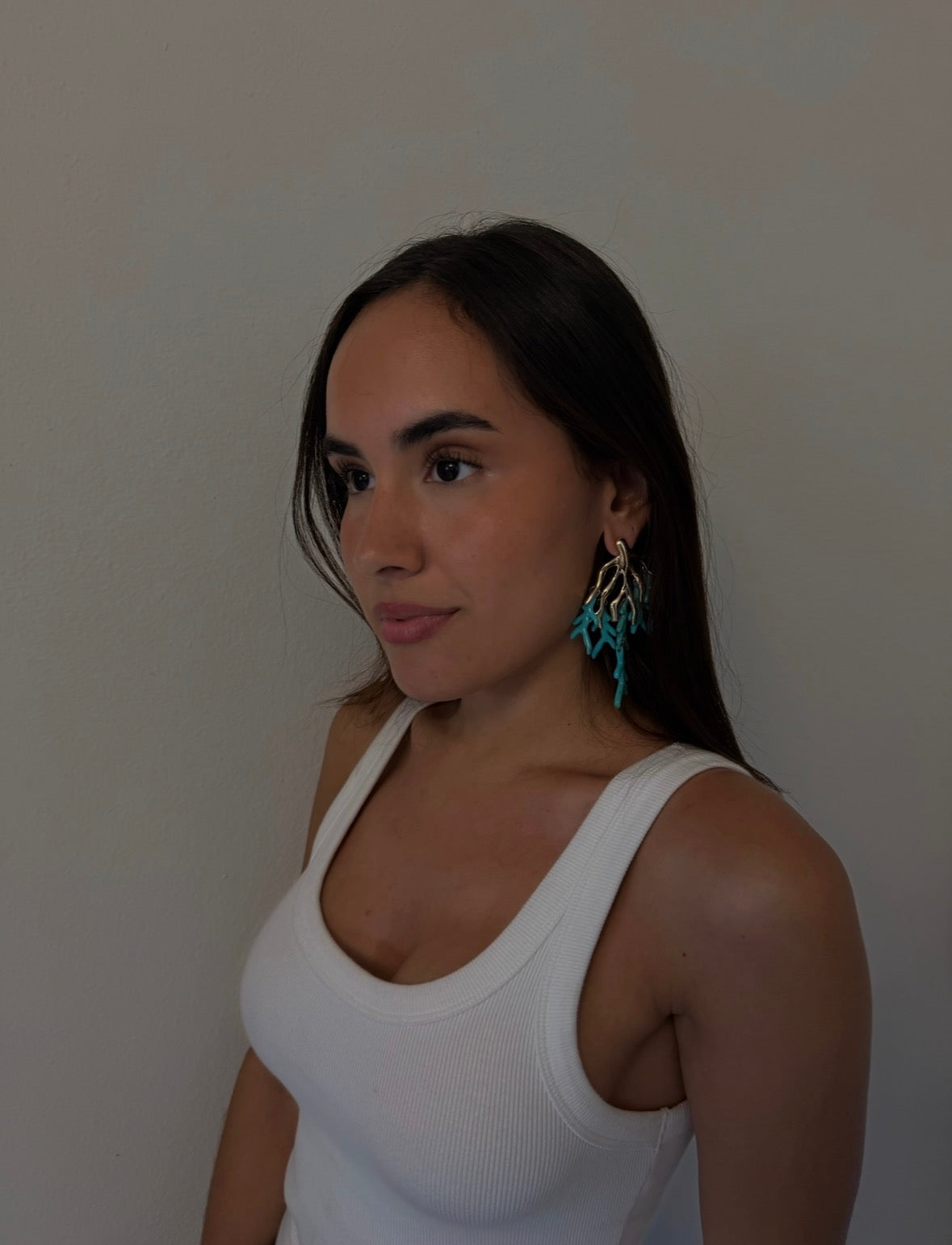 Caribbean Coral Earrings