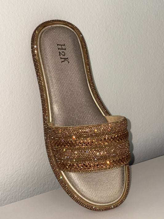 Swan Gold Sandal