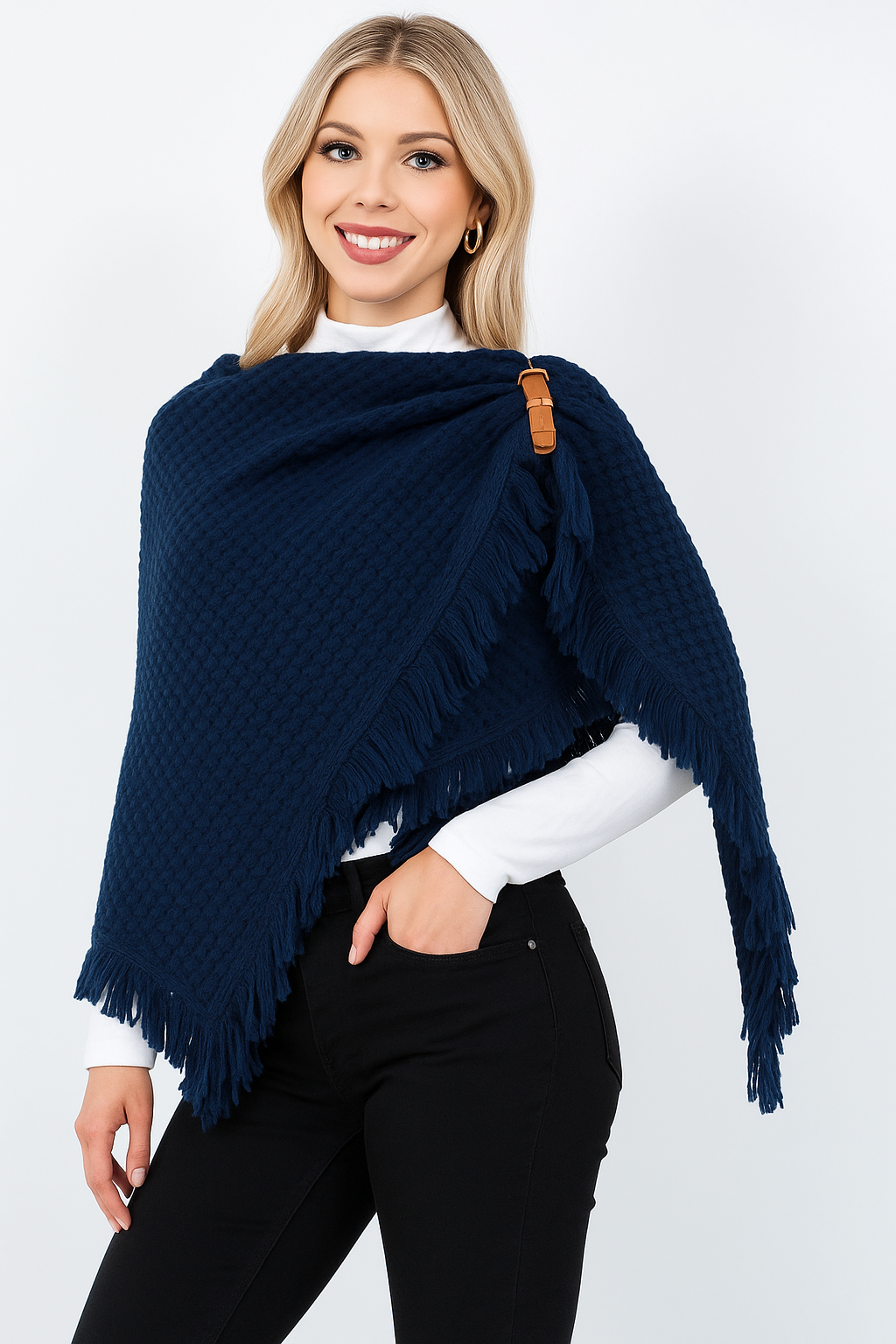 Triangle Buckle Shawl