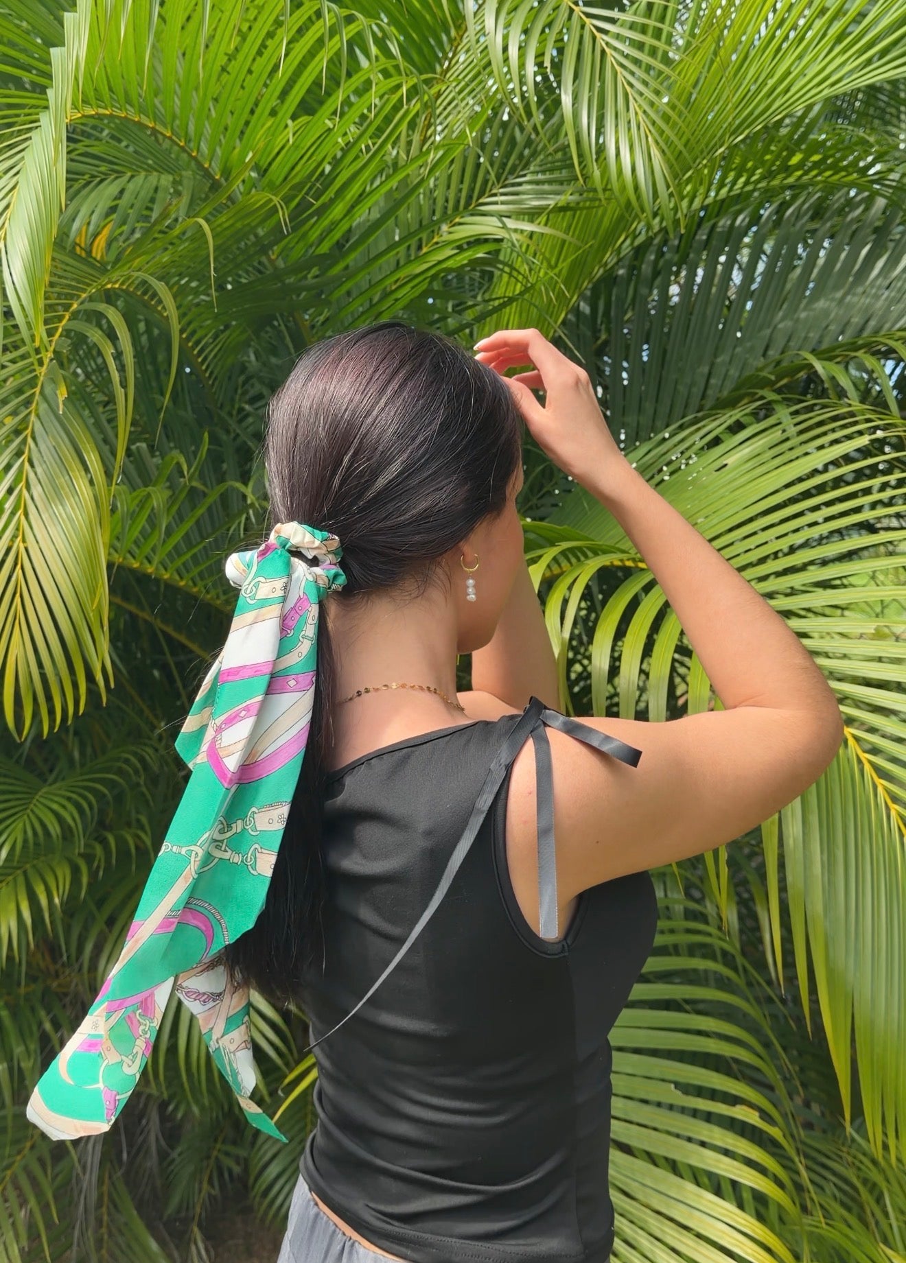 Silky Scarf Scrunchy