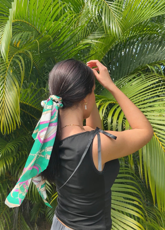 Silky Scarf Scrunchy