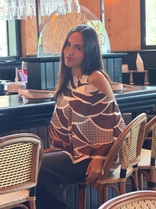 Satin Scarf Poncho