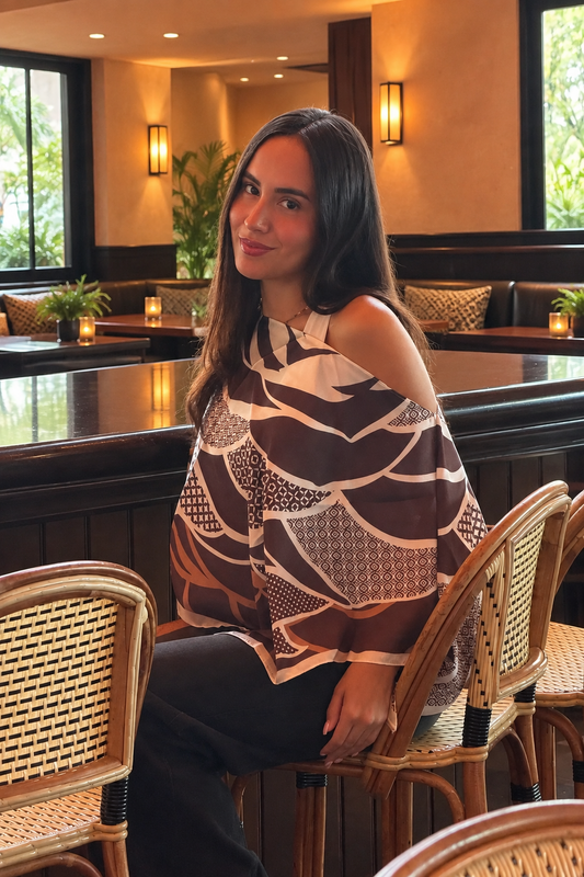 Satin Scarf Poncho