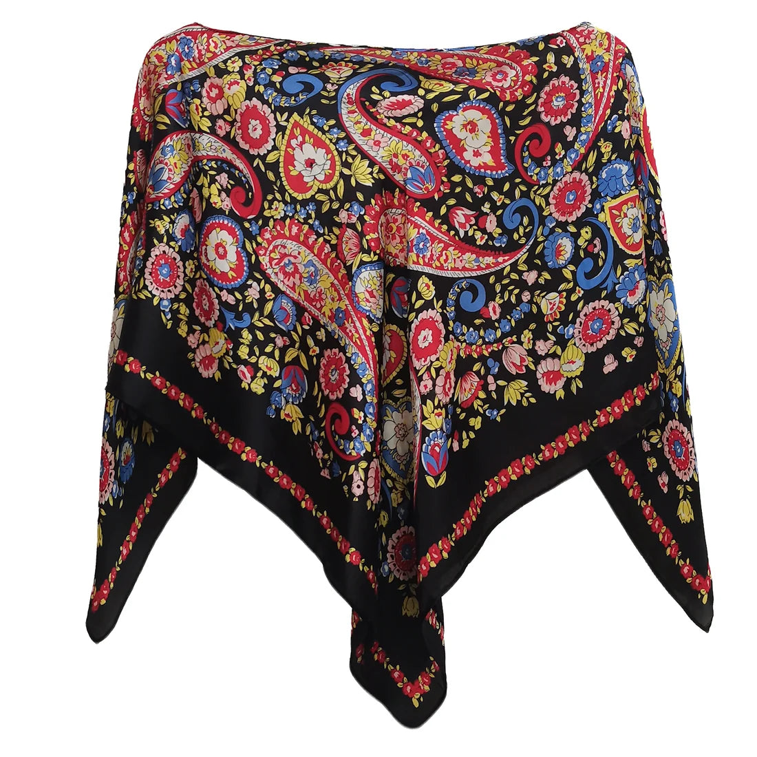 Satin Scarf Poncho