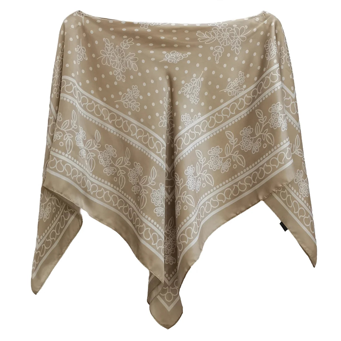 Satin Scarf Poncho