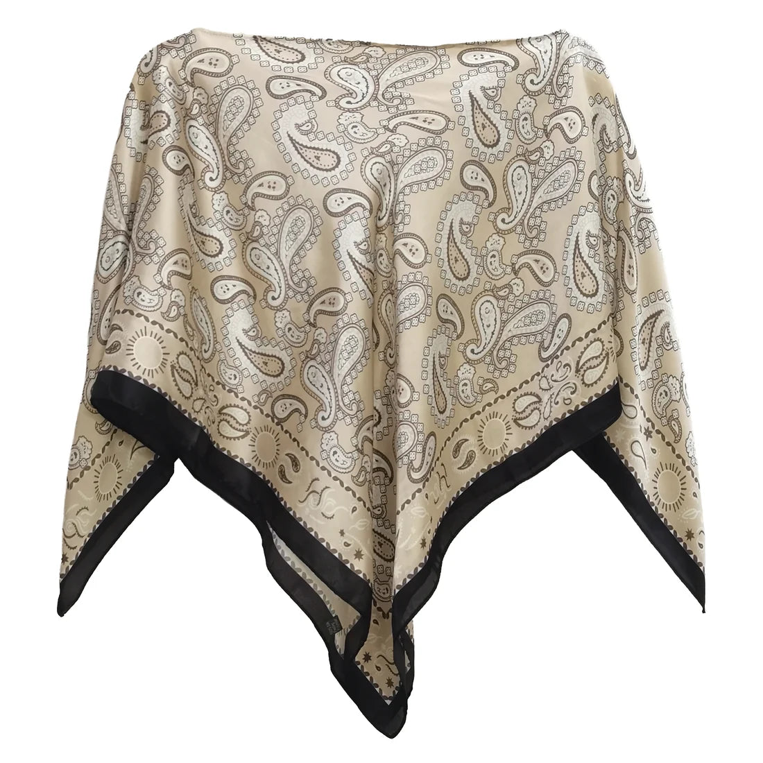 Satin Scarf Poncho