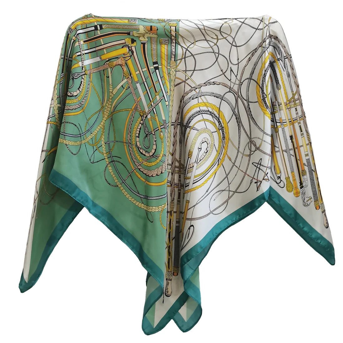 Satin Scarf Poncho