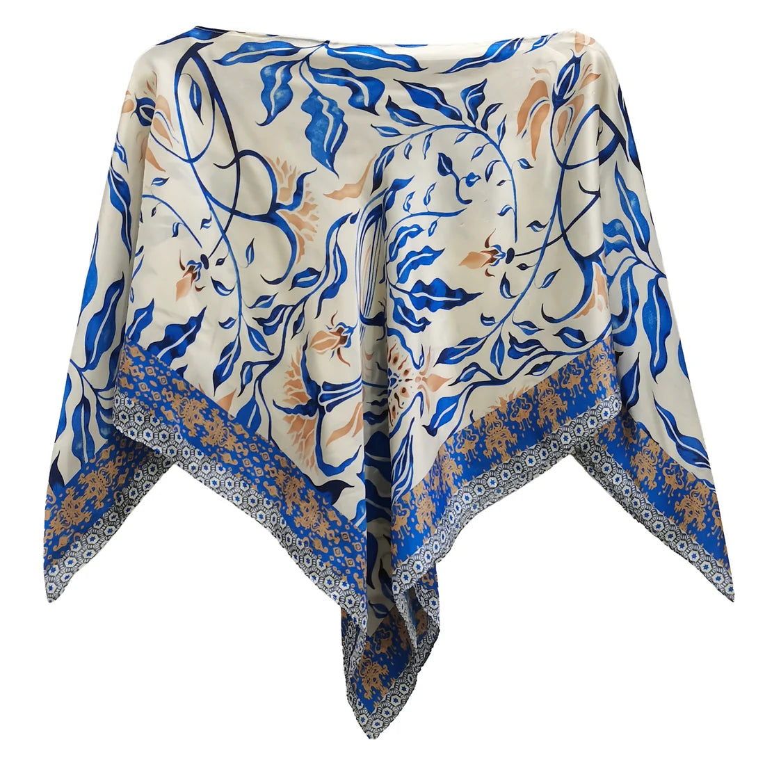Satin Scarf Poncho