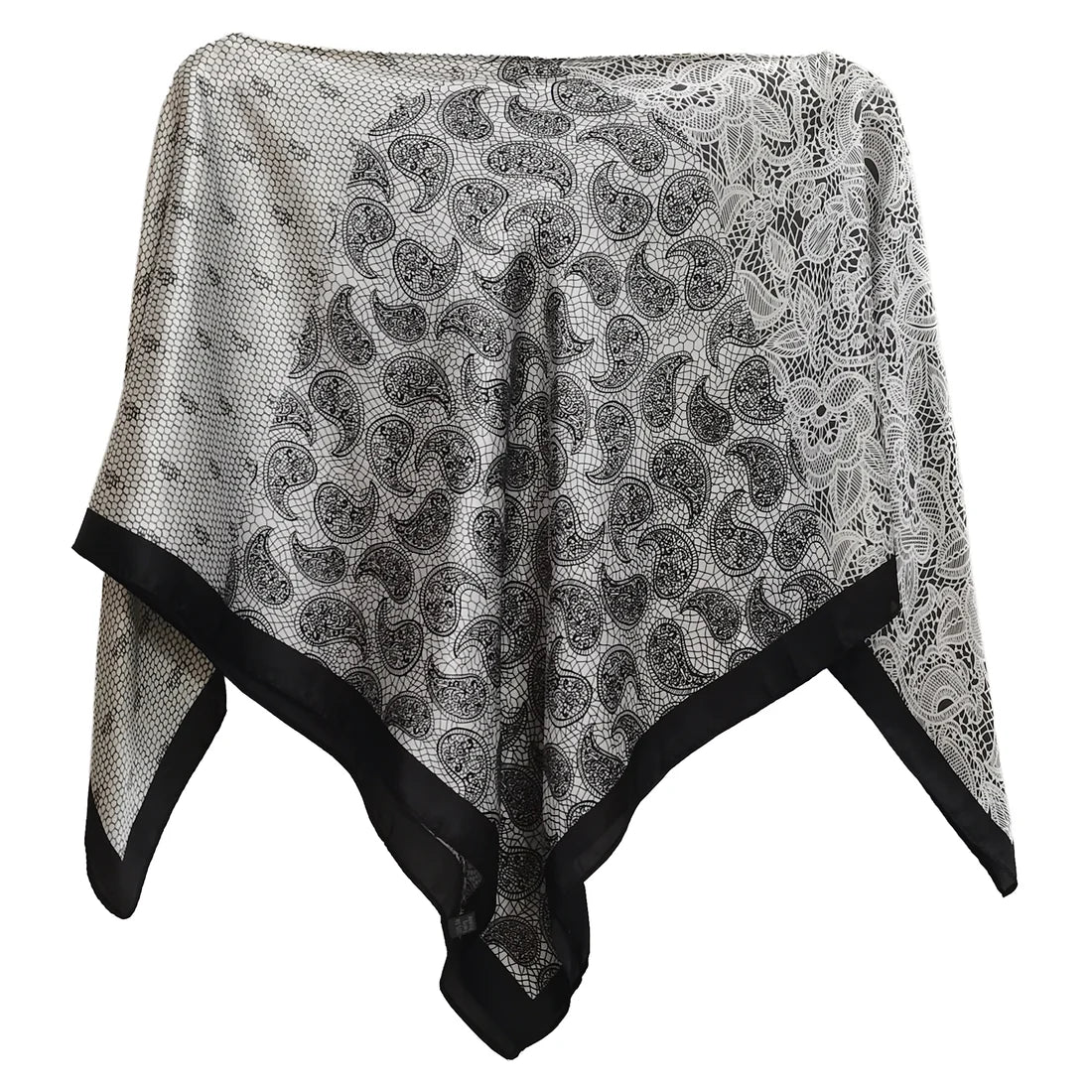 Satin Scarf Poncho