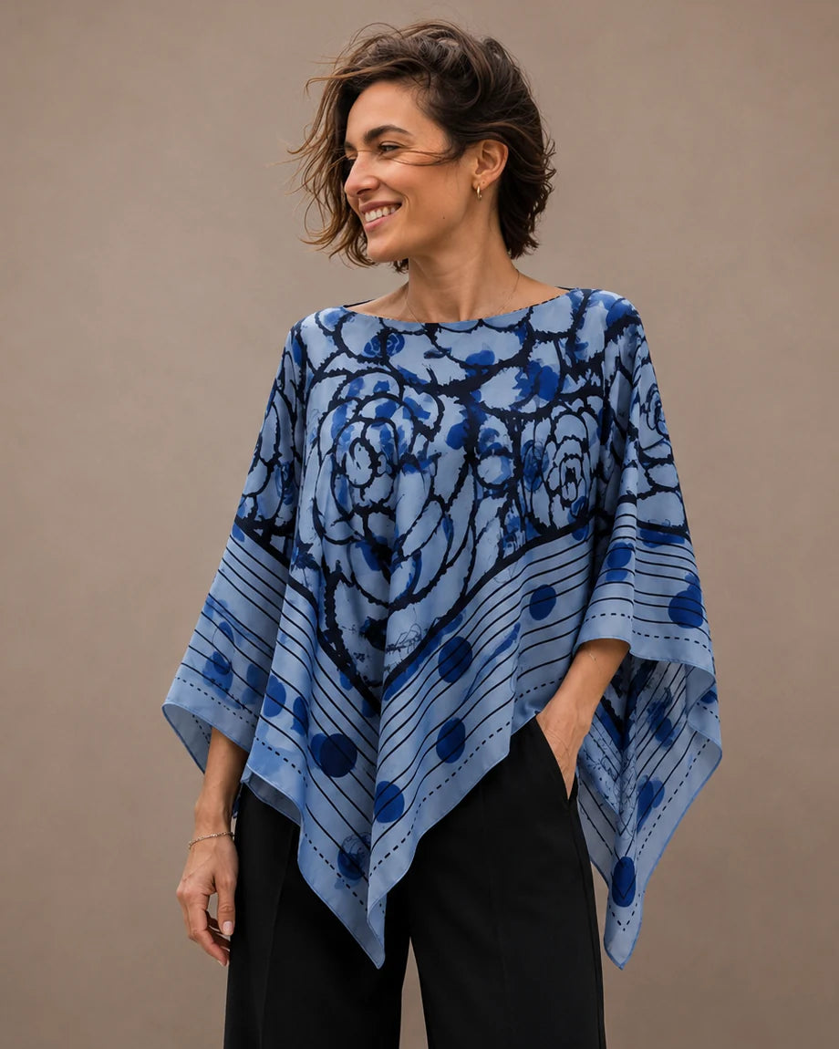 Satin Scarf Poncho