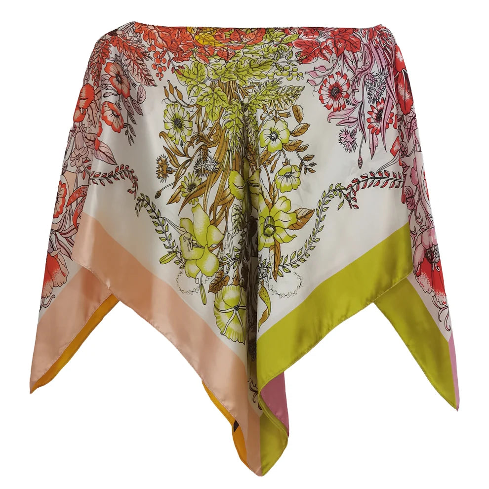 Satin Scarf Poncho