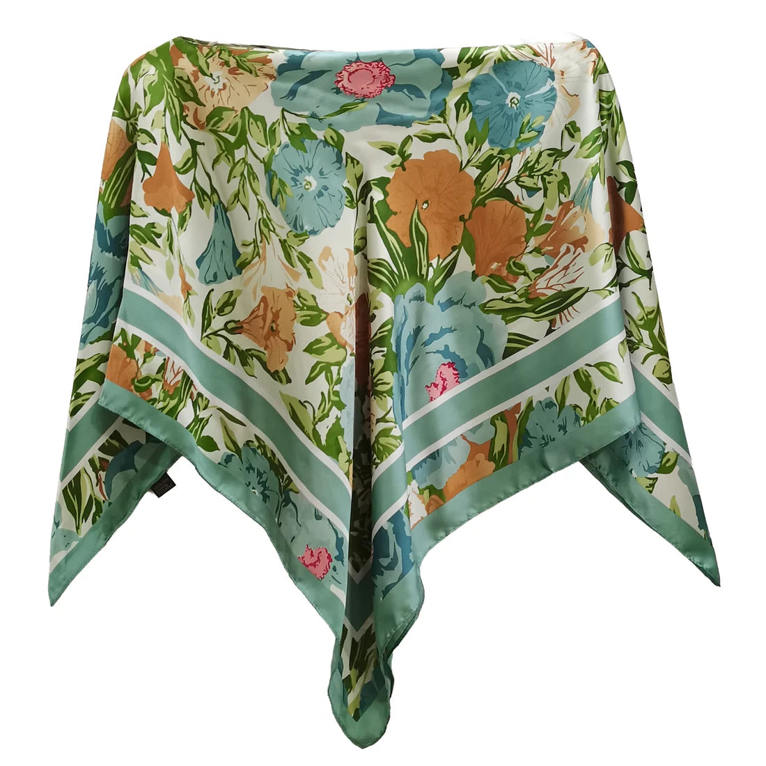 Satin Scarf Poncho