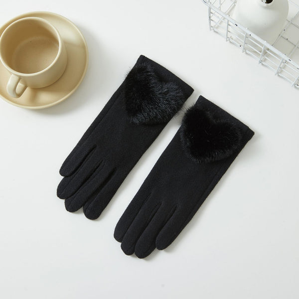 Heart Fur Gloves