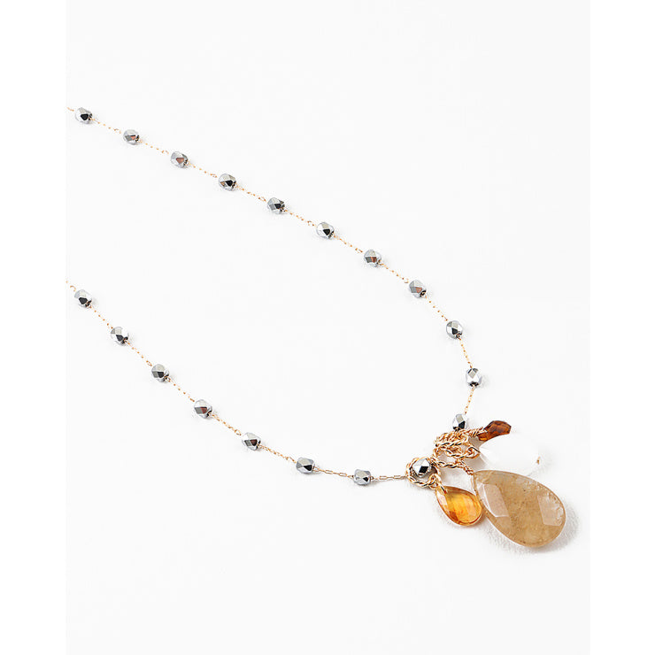 Hematite Charm Necklace